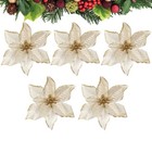  5 Pcs Holiday Wreath Hanging Ornaments Christmas Tree Decorations