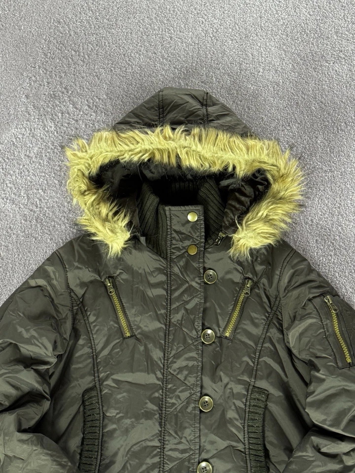 Chaqueta corta holgada de piel sintética estilo japonés Y2K 00's Foto 2 de 4