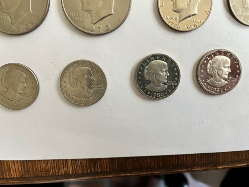 1970’s - 1980’s Silver MINT CLAD Eisenhower Dollars KENNEDY ANTHONY Set IKE A45 - Picture 10 of 11