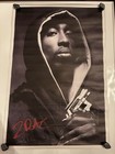 Tupac 2Pac Hoodie & Gun Portrait 12x18 Black & White Canvas Poster- Rap Hip Hop