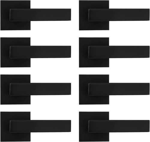 Set Leve per Porta Manichino Nero Opaco Durevole - Facile Installazione, Non Girevole - Foto 3 di 9