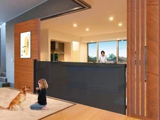 BTXON RETRACTABLE BABY GATE, 120", 41" EXTRA TALL MESH LONG GATES (SH20.006B03C)