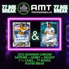 Nick Lorusso 2025 Bowman Chrome Sapphire Hobby Delight Case 77X Box Break #9