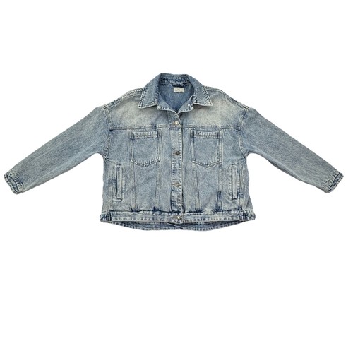 Urban Daizy Denim Jacket Women’s Small Light Wash Oversized Slouchy Fit Boho - Picture 9 of 15