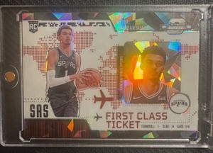 2023-24 Contenders Optic Victor Wembanyama /175 Red Ice prizm First Class Ticket