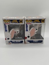 BNIB Funko Pop! Vinyl: Pinky And The Brain - Pinky #159 Brain #160 [Retired]
