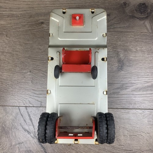 Vintage 50s Japan Tin Toy Consolidated Freightways Small Trailer Truck w/ Extra - Picture 8 of 11