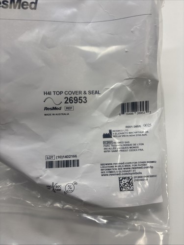 ResMed OEM S8 H4i Replacement Top Cover & Seal 26953 New Factory Sealed - Picture 2 of 3