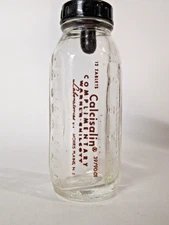 Vintage Glass Mini Evenflo Calcisalin Baby Doll Feeding Bottle