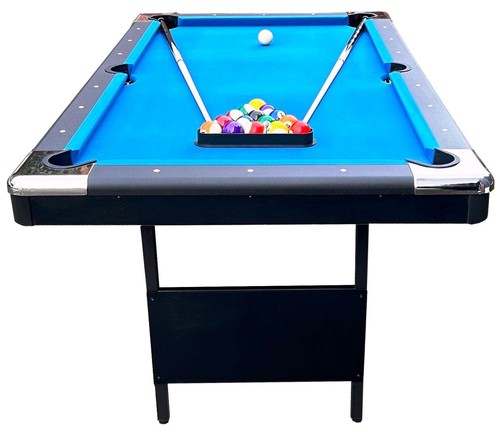 HomeGames 6ft Folding Leg Pool Table - Blue Cloth - Free Delivery 3-7 Days. SALE - Picture 3 of 22