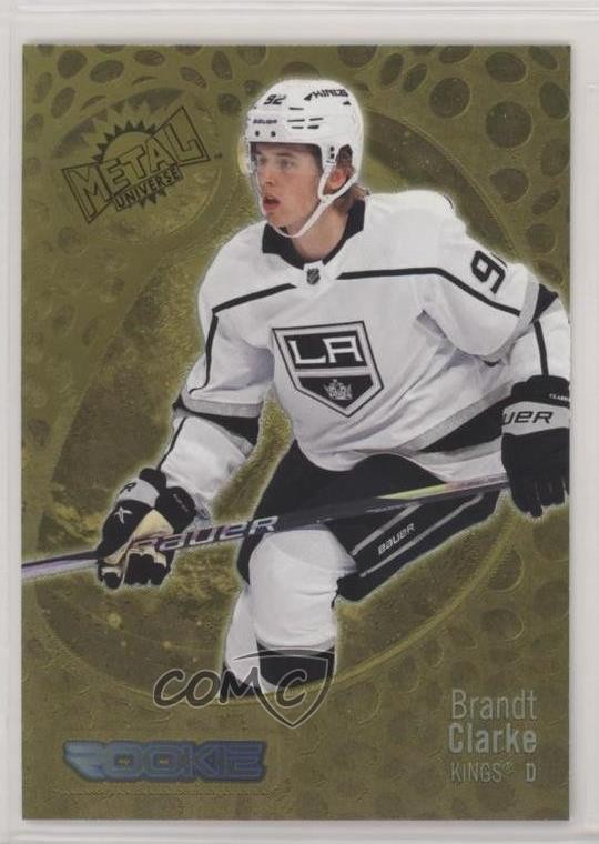 2022 Skybox Metal Universe Rookies Gold Spectrum FX Brandt Clarke #195 Rookie RC