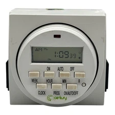 Century 7 Day Heavy Duty Digital Programmable Timer - Dual Outlet - Tested