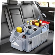 Car Seat and Trunk Organizer, Front or Back Seat Storage - SUV Passenger Grey