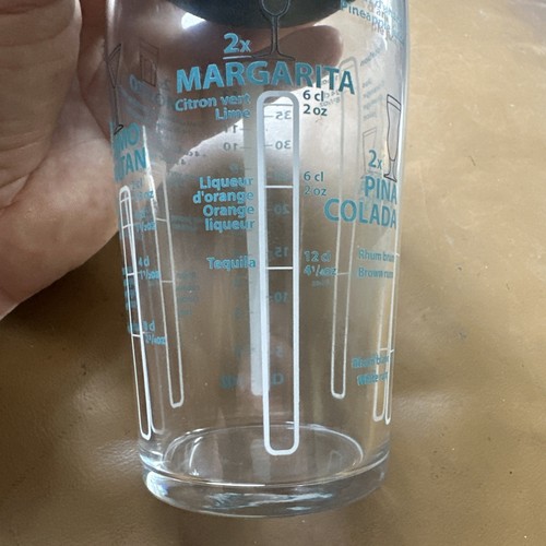 Bin Glas Bar Shaker mit Rezepten auf dem Glas gedruckt - Bild 6 von 12