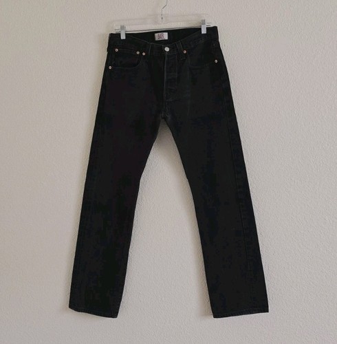 Vintage Levis 501 XX Jeans Men's Tag 32x34 Black Straight Leg Button Fly 32X33  - Picture 9 of 9