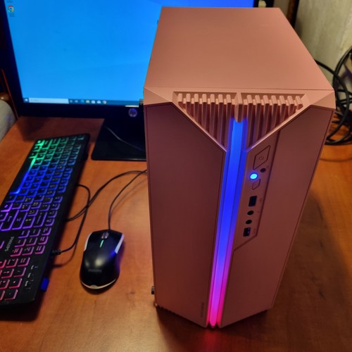 PC MINI ITX CASE ROSA GAMING RAM 8GB 120SSD 1TB HD WIN 10 I5 3.1 GHZ RX550 4GB - Foto 16 di 19