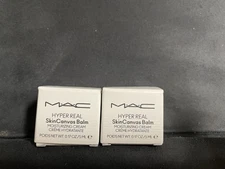 M.A.C. “HYPER REAL” CANVAS BALM MOISTURIZING CREAM .17 oz /  Sample Duo