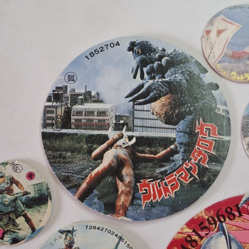 Ultraman 11 x Round Menko Bulk Sale Marumenko Vintage Japan Showa (G) - Imagen 7 de 14
