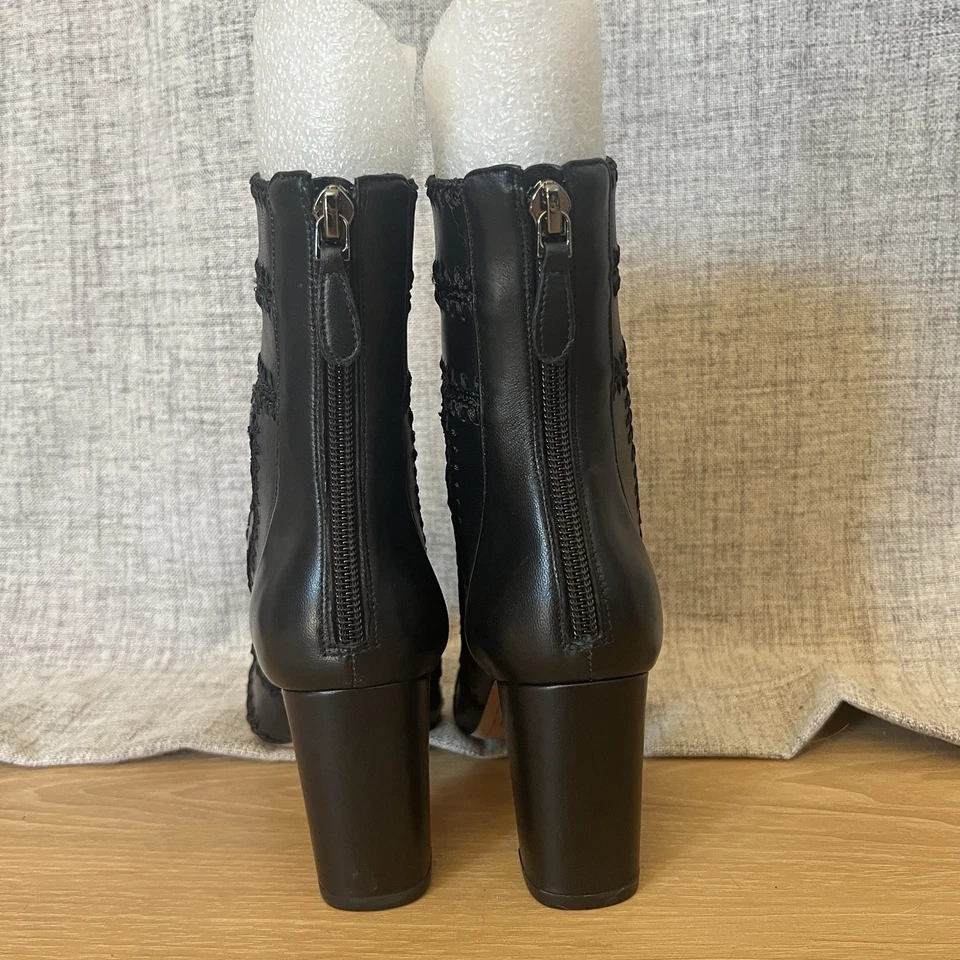 Botines de cuero bordados en negro ALEXANDRE BIRMAN Beatrice Foto 3 de 4