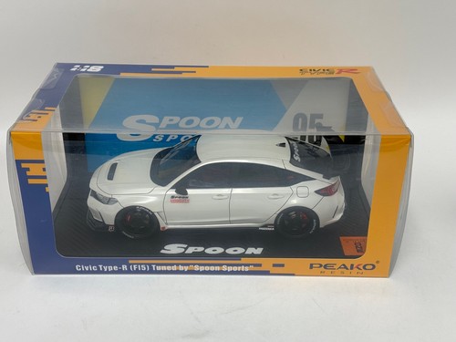 1/18 Peako Model of a Honda Civic Type-R ( FL5 ) " Spoon Sport " in White BO225 - Picture 5 of 7