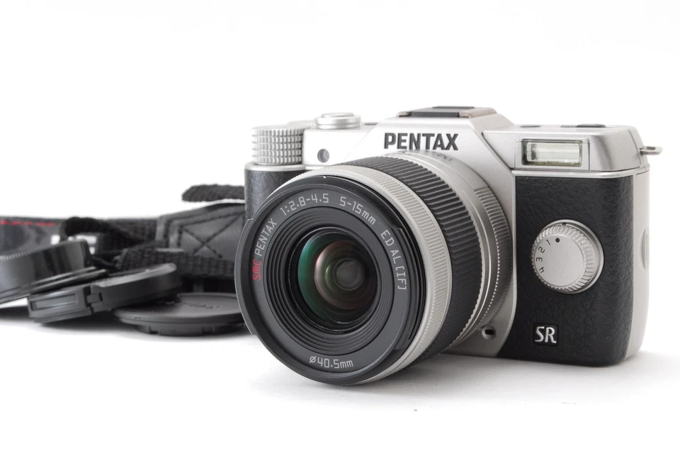 Cámara digital Pentax Q10 plateada 12,4 MP 639 disparos [casi como nueva] #765 de JAPÓN Foto 3 de 4