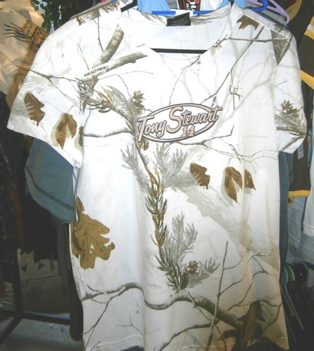 VINTAGE CHASE #14 T-SHIRT TONY STEWART REALTREE CAMOUFLAGE DAMEN SMALL NEU MIT ETIKETT - Bild 1 von 3