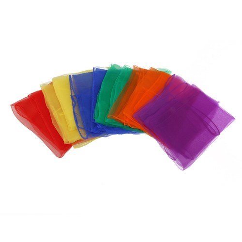 6 PIEZAS Bufanda Cuadrada Pequeña Bufandas de Malabares para Niños Velo de Baile Niños - Imagen 5 de 12
