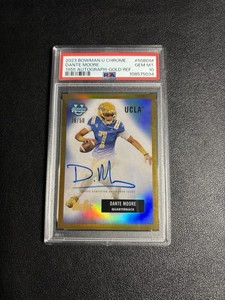 2023 Bowman U Chrome Dante Moore #39/50 1955 Variation Gold Auto PSA 10 Oregon