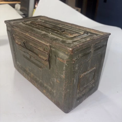 Vintage 1940’s World War 2 United States Military 50 Caliber Ammunition Box WW2