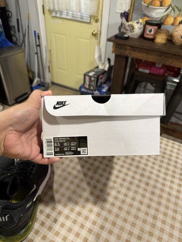 Nike Air Max 270 Black Opti Yellow Mens Size 8.5 FN8006 001 Running Walking Gym - Picture 12 of 17