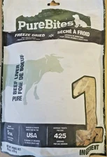 PureBites Freeze Dried Beef Liver -  Dog Treats  16.6 oz Super Value Size