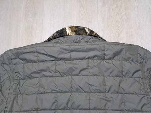 Carhartt Woodsville Reversible Fleece Puffer Jacket Driftwood Realtree Men's L - Picture 10 of 24