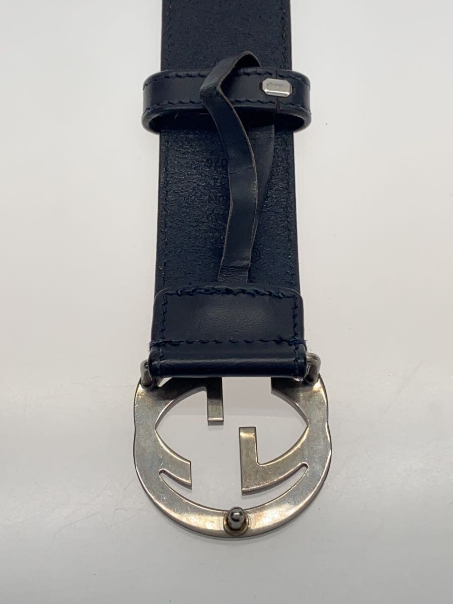 GUCCI belt leather black mens 546389 GG logo Used | eBay