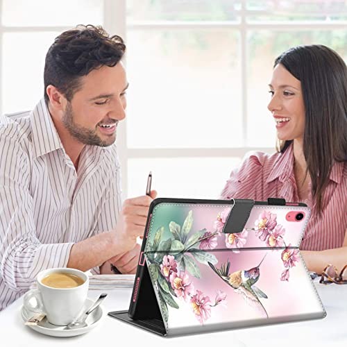 Kompatibel mit iPad iPad 10. Generation 10,9 Zoll 2022 Blumen Kolibri - Bild 8 von 8