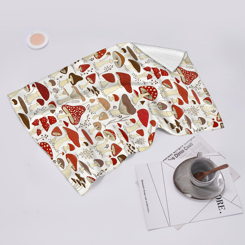 Mushroom Dish Towels for Drying Dishes, Absorbent Decorative Kitchen Towels, ... - Picture 6 of 6