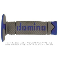 Griffe Domino Dsh Aus Road Grau-Blau RäUmen D 22 MM L 120 MM FüR Motorrad