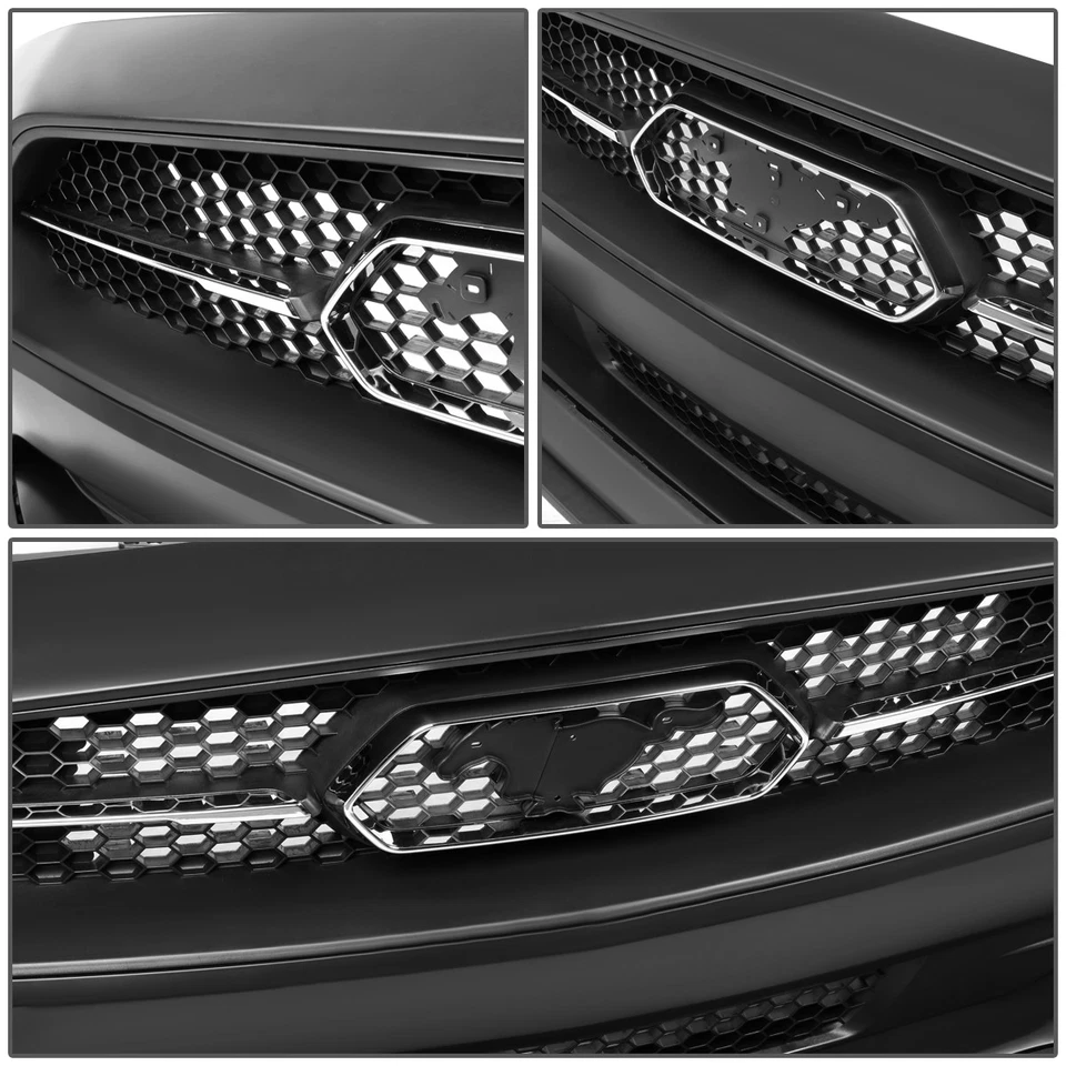 Para 2018-2023 Ford Mustang GT EcoBoost tampa de grade de para-choque dianteiro com suporte de crachá - Imagem 3 de 4