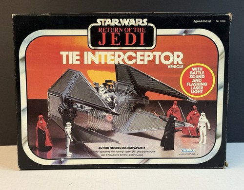 Vintage Star Wars TIE INTERCEPTOR Original BOX Only 1983 ROTJ Kenner NICE!