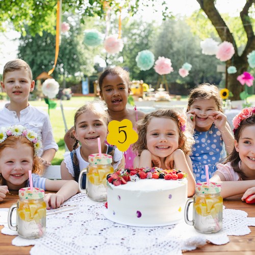 Trinkgläser mit deckel Limonadengläser Henkelgläser Sommerbecher bunt 8 Stück - Bild 3 von 8