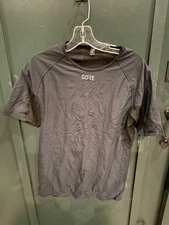 GORE Black Gray Thermo Shor Sleeve Shirt Windstopper Base Layer Men 'M Bike Wear