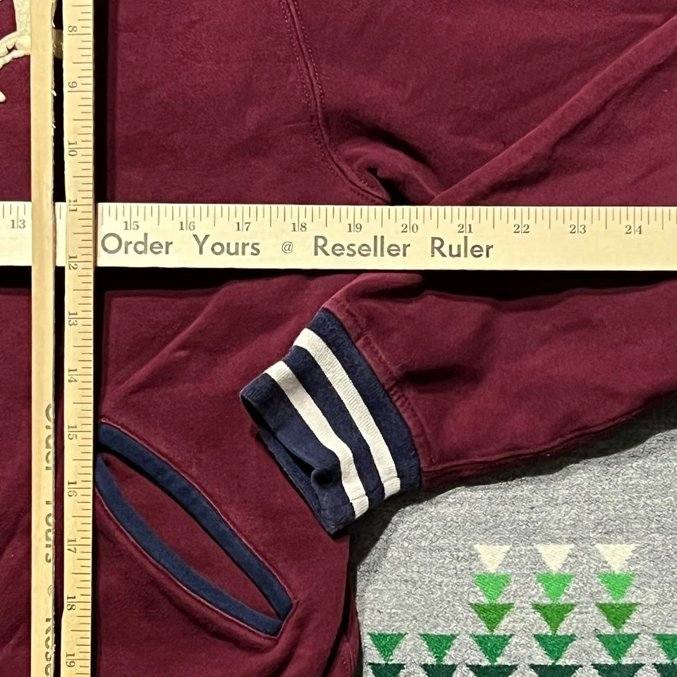 Polo Ralph Lauren Jacket Youth XL Burgundy Varsity Letterman Bomber A8 - Image 4 of 4