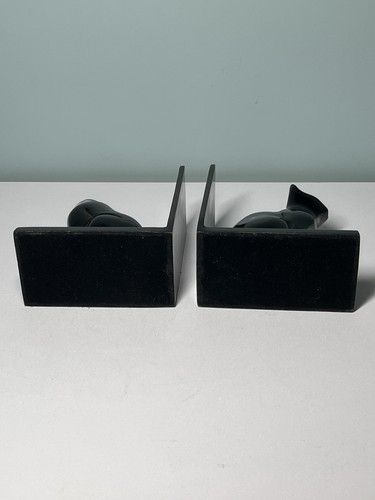 Set Of Vintage Art Deco MCM Mid Century Modern Regal Black Cat Bookends - Picture 12 of 12