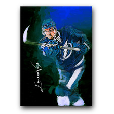 Steven Stamkos Art Card Limited 46/100 Edward Vela Signed (Tampa Bay Lightning)