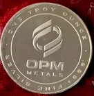 1 TROY OZ. .999 FINE OPM SILVER ROUND MADE IN THE U.S.A. Coin