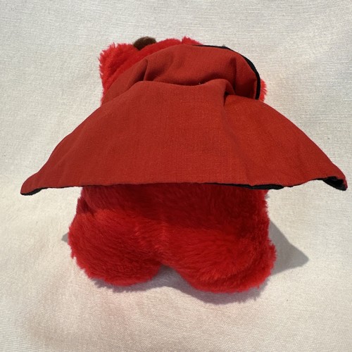 Vintage Devil Teddy Bear Plush Stuffed Animal Toy Red Valentine's Day Mini 5" - Picture 4 of 4