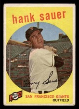 1959 Topps Hank Sauer #404 - San Francisco Giants