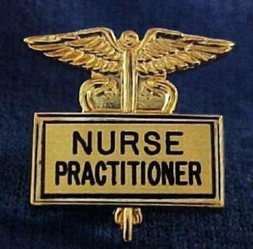 Nurse Practitioner Pin Inlaid Medical Graduation Emblem Pins Caduceus 3517G New - Picture 2 of 4