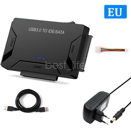 USB 3.0 zu IDE & SATA Konverter Externe Festplatte Adapter Kit 2,5"/3,5" Kabel - Bild 10 von 21