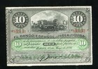 tu_bazar BILLETE 10 PESOS 1896 BANCO SPANISH ISLAND EBC READY NEW