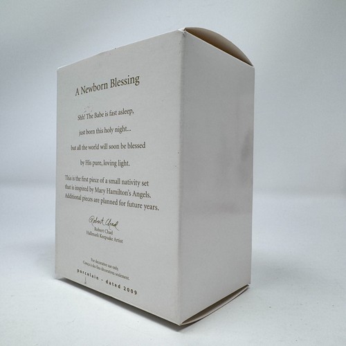Hallmark 2009 A Newborn Blessing Marys Angels Inspired Porcelain KOC Club Excl - Picture 10 of 12